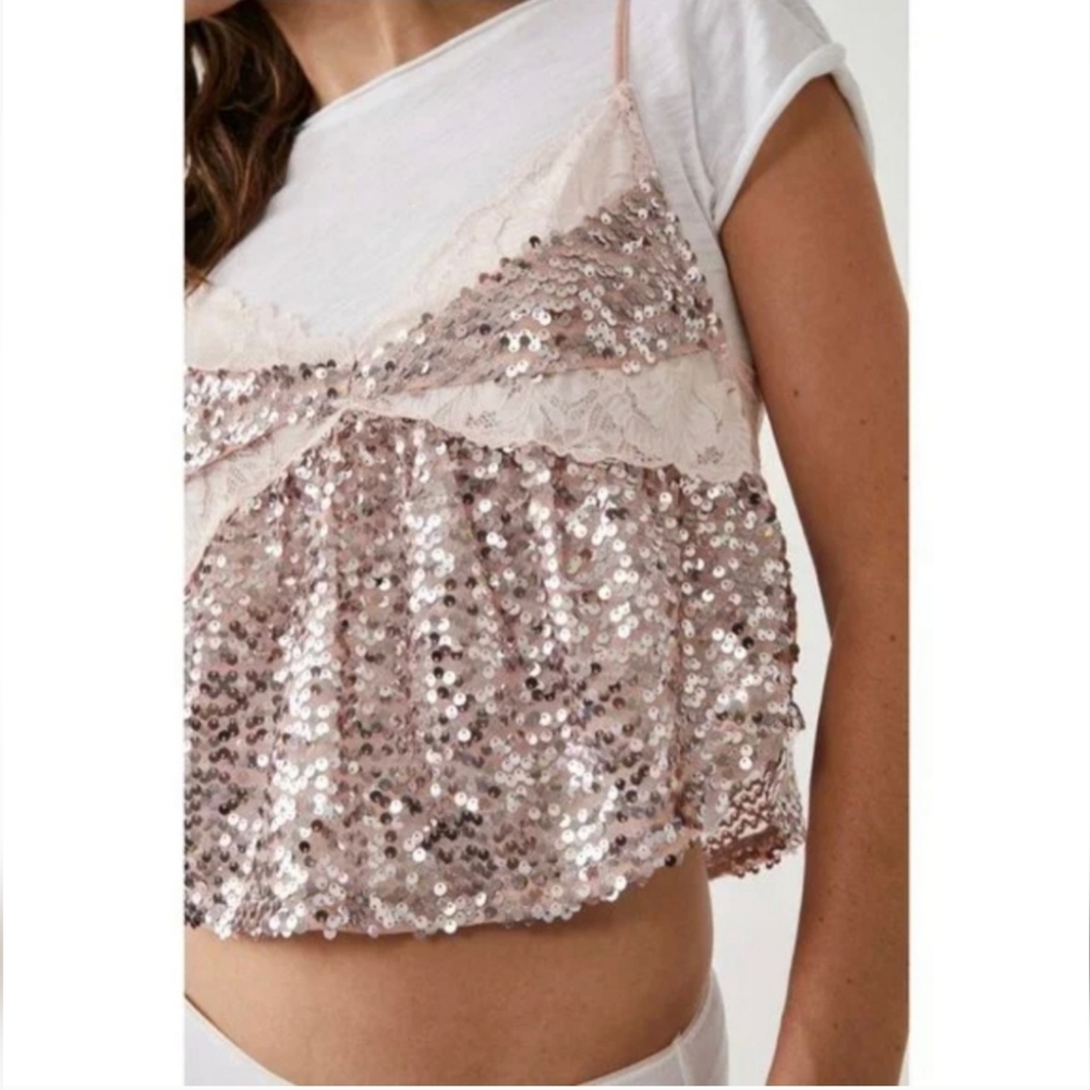 🆕️ Free People Sequin Cami - Picture 4 of 4
